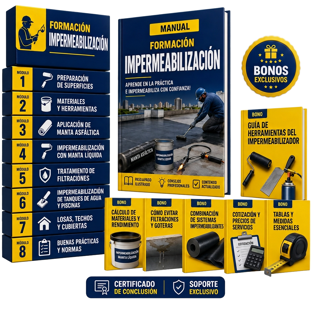 Kit del curso de impermeabilización